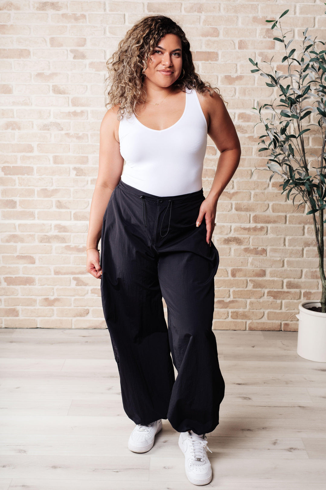 Step Up Joggers in Black Athleisure