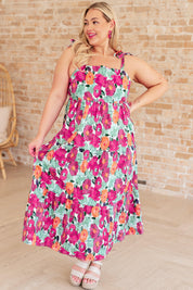 Tiered Floral Summer Maxi Dress Maxi Dresses