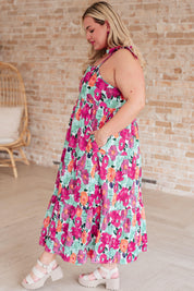 Tiered Floral Summer Maxi Dress Maxi Dresses