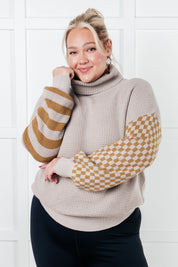 Super Seasonal Patchwork Waffle Knit Sweater Sweaters