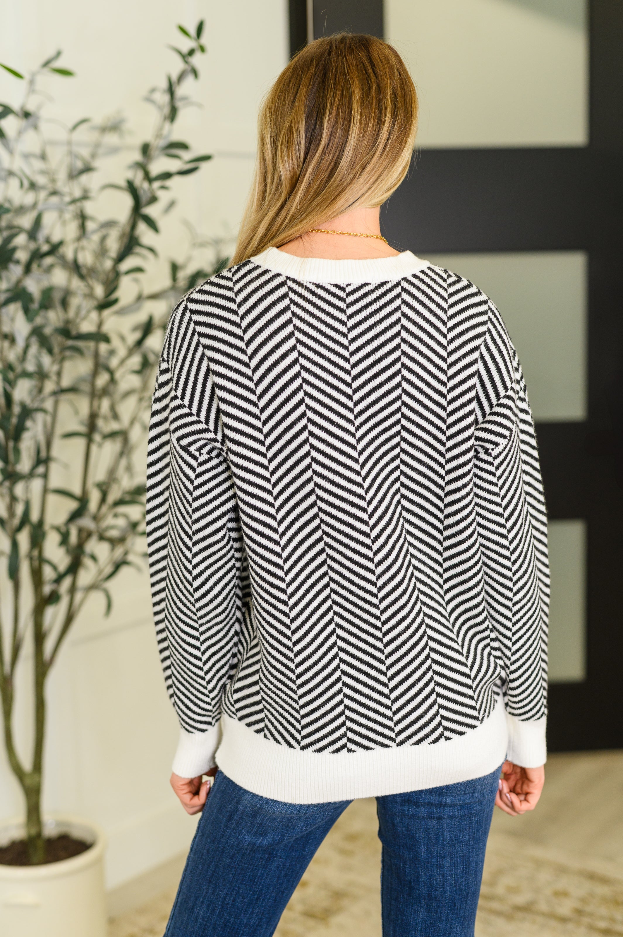 Super Secret Chevron Sweater | Womens Daverri Fashions