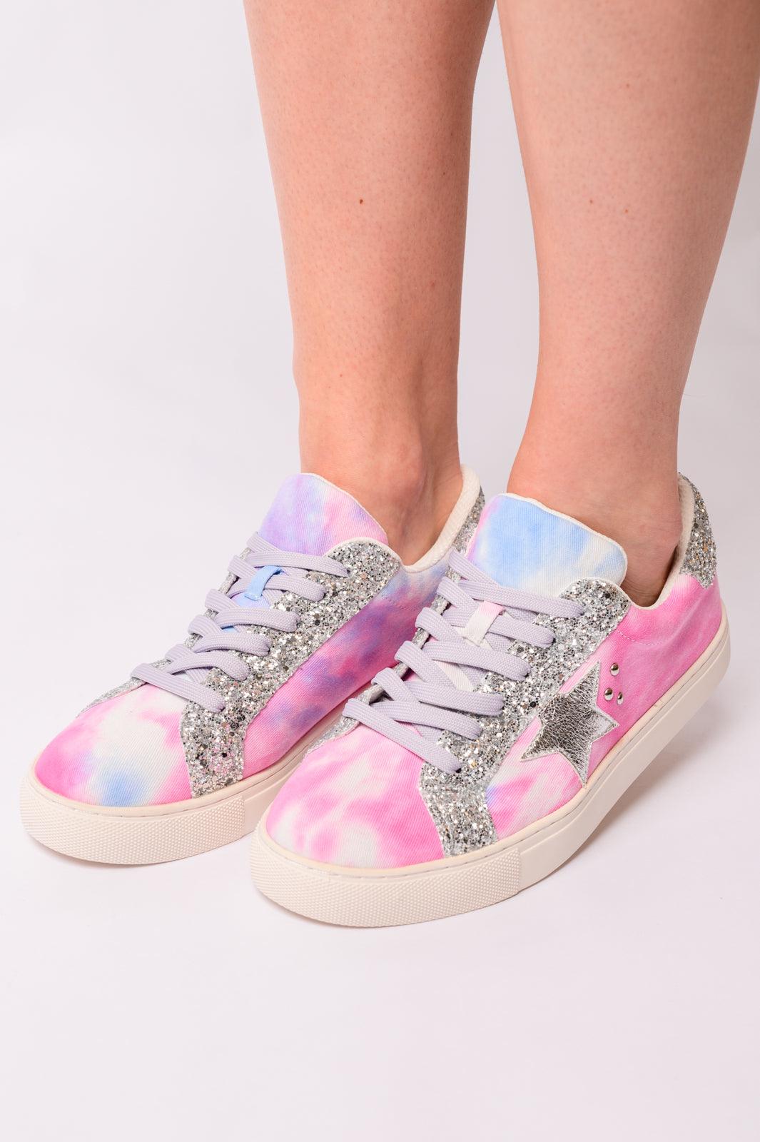 Supernova Sneakers in Pastel Tie Dye Shoes