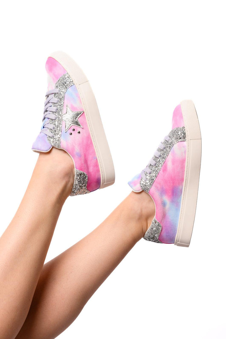 Supernova Sneakers in Pastel Tie Dye Shoes