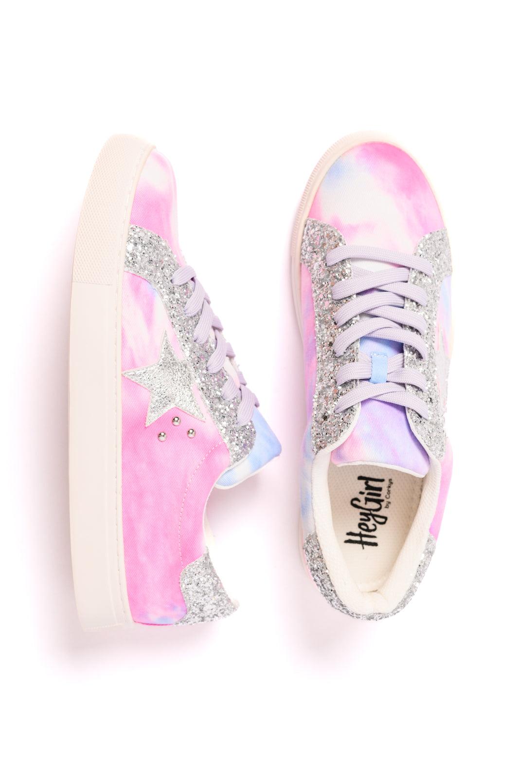 Supernova Sneakers in Pastel Tie Dye Shoes