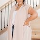 White Birch Sleeveless Cardigan