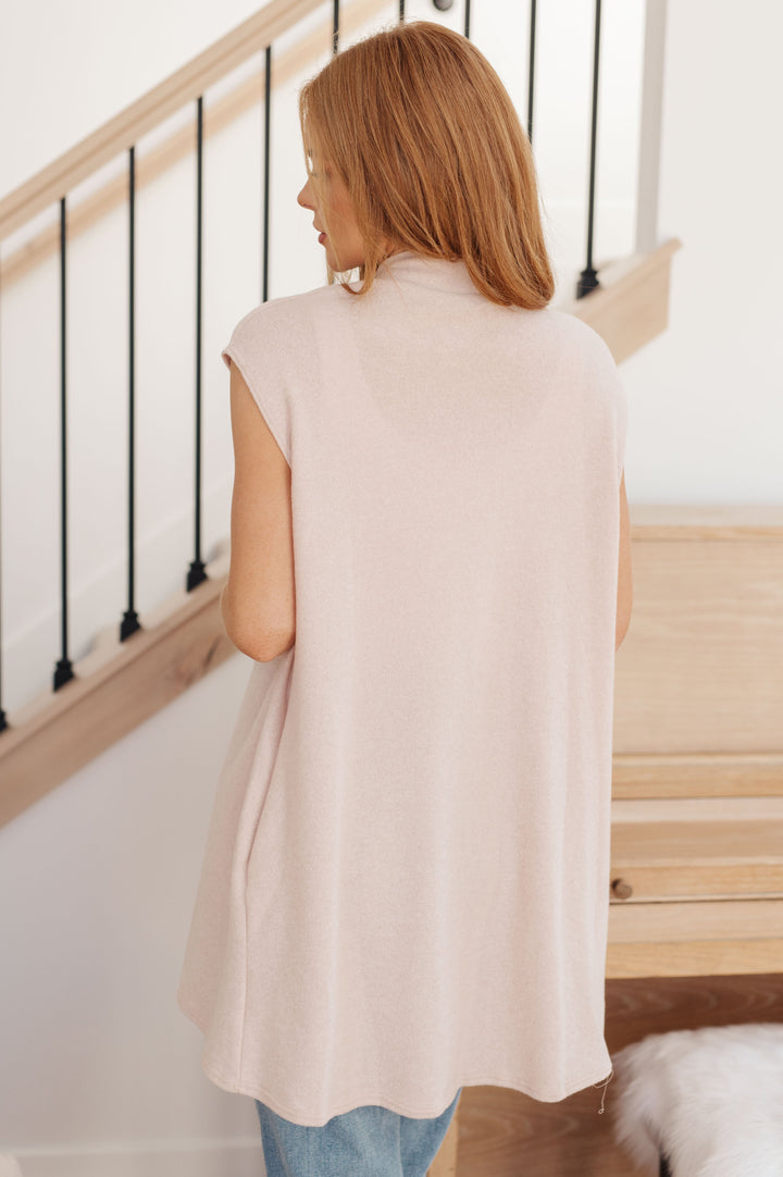 White Birch Sleeveless Cardigan