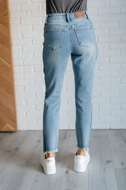 Susan High Rise Side Panel Detail Slim Jeans Denim