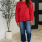 Rae Mode Drop Shoulder Pullover in True Red