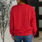 Rae Mode Drop Shoulder Pullover in True Red