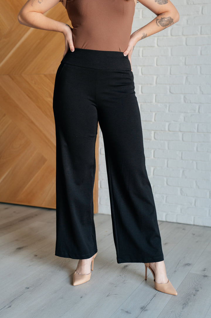 Magic Wide Leg Pants in Black Bottoms