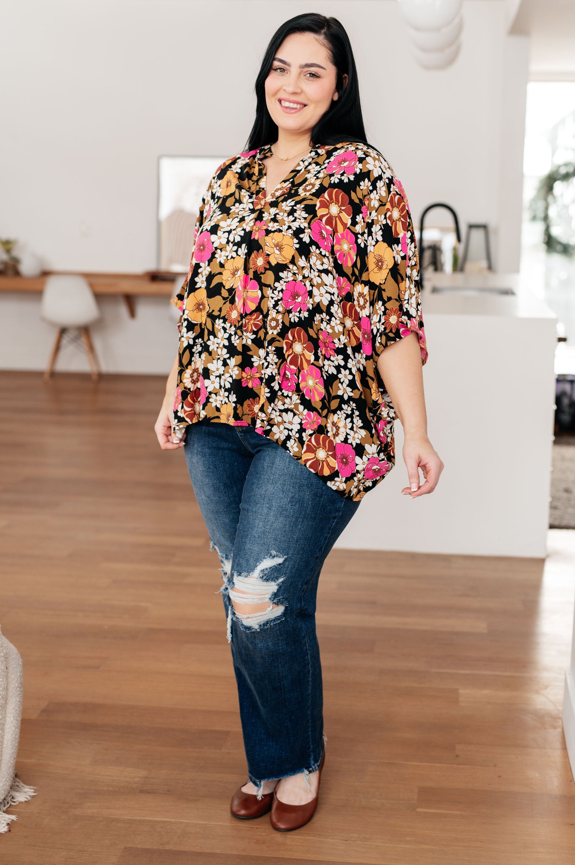 Andree by Unit Floral Print Top Tops
