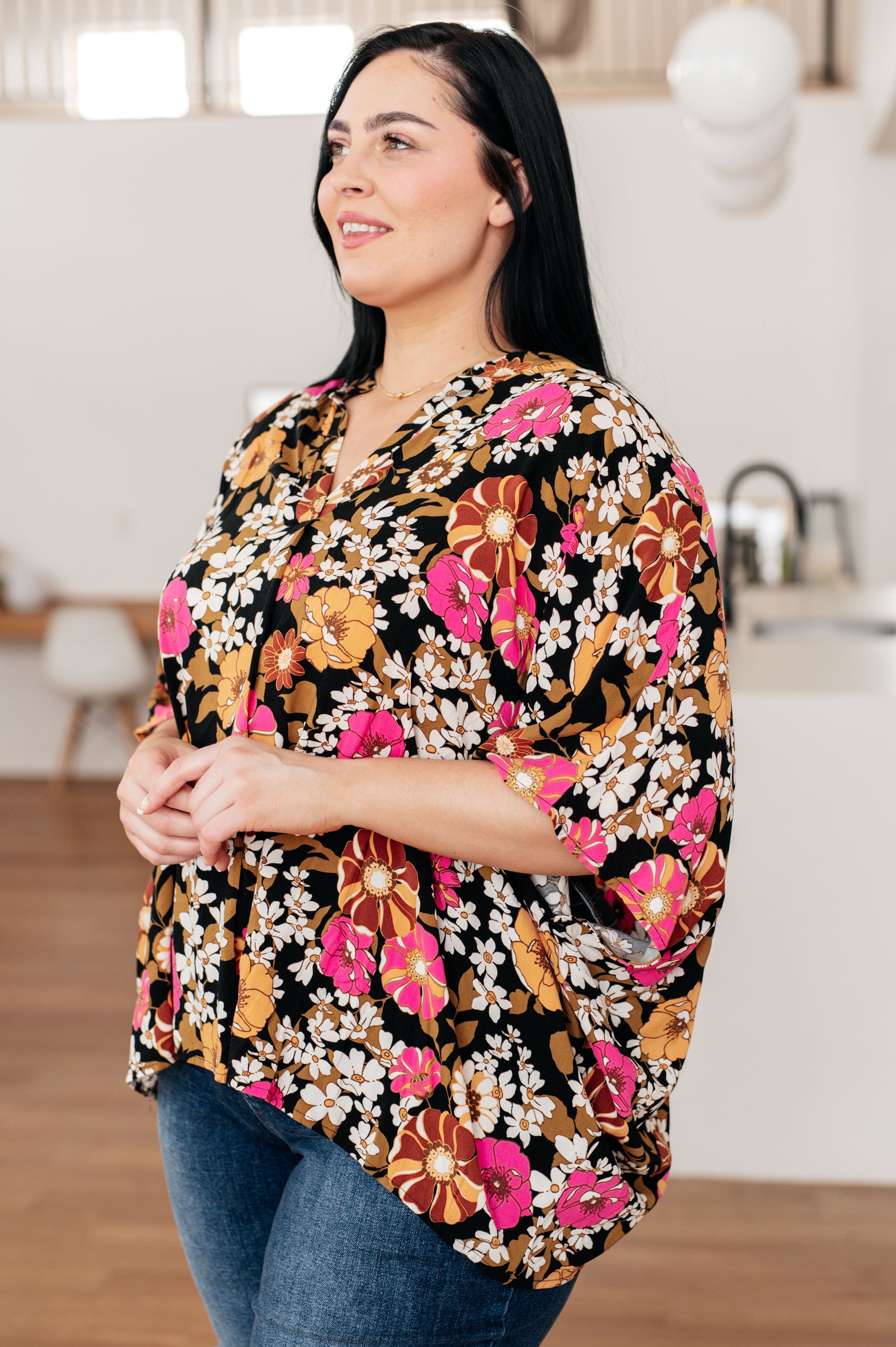 Andree by Unit Floral Print Top Tops