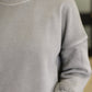 Talk Cozy to Me Stepped Hem Pullover in  Sleet