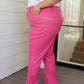 Judy Blue Control Top Faux Leather Pants in Hot Pink