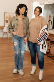 The Realest V-Neck Top | Tops Daverri Fashions