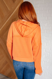 Throwback Heartthrob Hoodie in Orange | Tops Daverri Fashions