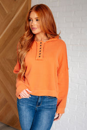 Throwback Heartthrob Hoodie in Orange | Tops Daverri Fashions