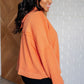 Orange Throwback Heartthrob Hoodie with ribbed cuffs and hem