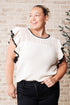 Jodifl Flutter Sleeve Knit Top Tops