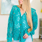 Topped with Lace Button Down Tops