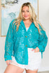 Topped with Lace Button Down Tops