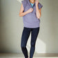 Mono B Cap Sleeve Half Zip Hoodie Hoodies
