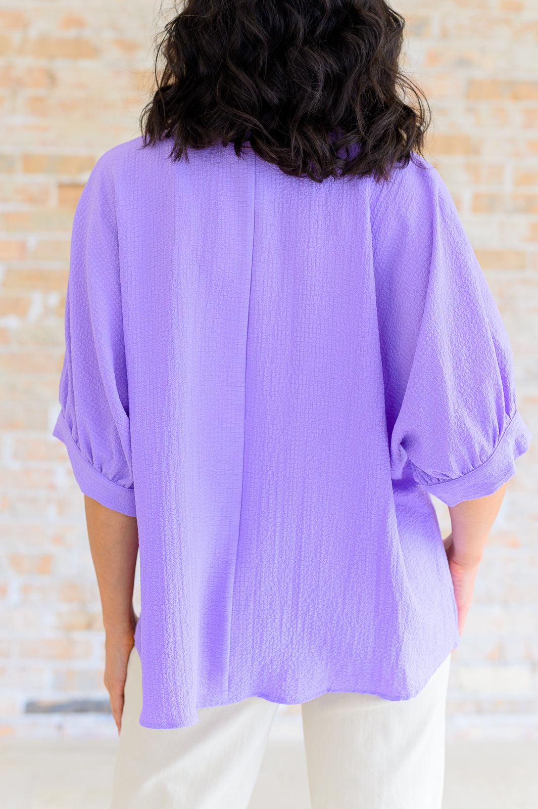 Andree By Unit Lavender V-Neck Blouse Shirts & Tops