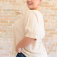 Taupe V-Neck Blouse Blouses