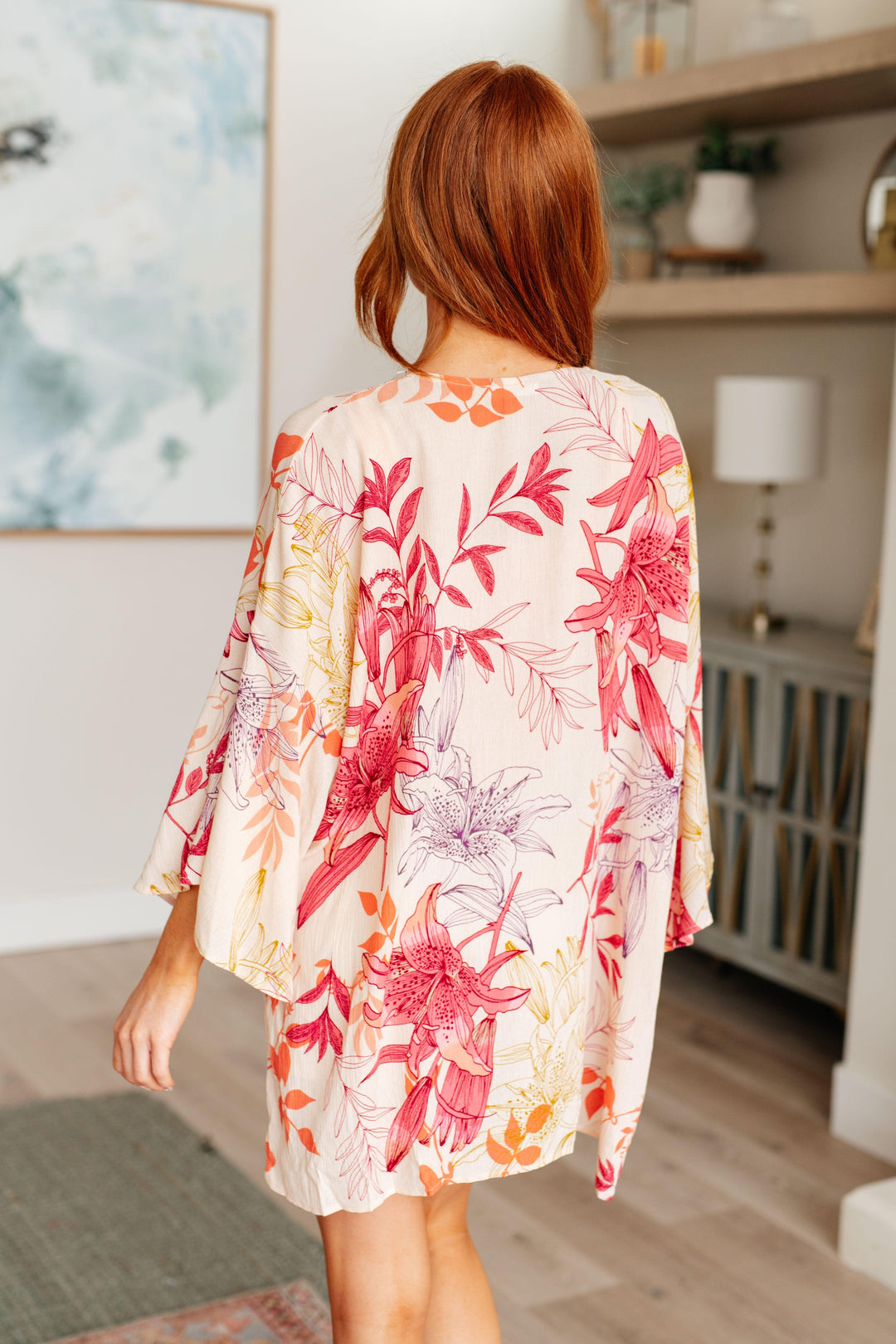 Vacay Season Bell Sleeve Kimono Shirts & Tops