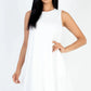 Comfy Sleeveless Flare Mini Dress - DAVERRI FASHIONS