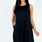 Comfy Sleeveless Flare Mini Dress - DAVERRI FASHIONS