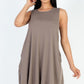 Comfy Sleeveless Flare Mini Dress - DAVERRI FASHIONS