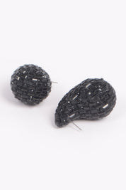 Black Rhinestone Tear Drop Earring | Earrings Daverri Fashions