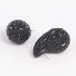 Rhinestone Tear Drop Earring Black Earrings
