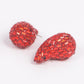 Rhinestone Tear Drop Earring Red Earrings