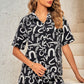 Two Piece Print Top Shorts Set Outfit Sets