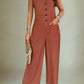 V-Neck Sleeveless Jumpsuit Jumpsuits