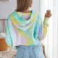 Tie Dye Crop Loose Pullover Hoodie Hoodies