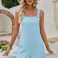Sleeveless Jacquard Adjustable Strap Romper