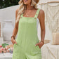 Sleeveless Jacquard Adjustable Strap Romper
