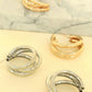 Polished Open Tube Hoop Earrings Earrings