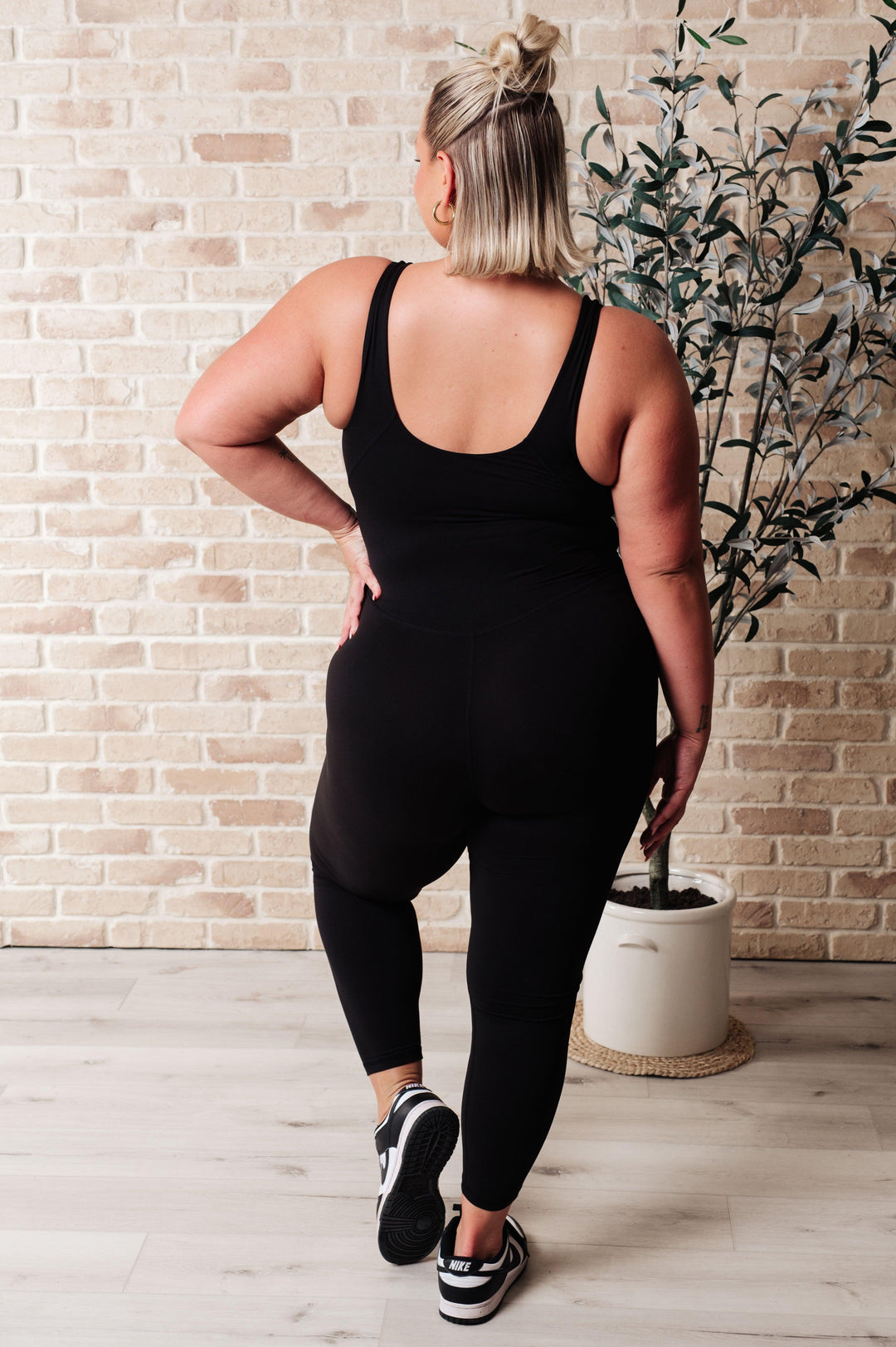 Way to Push Active Bodysuit in Black Bodysuits