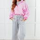 Lime N Chili pink satin bomber jacket with puffed sleeves and drawstring waist