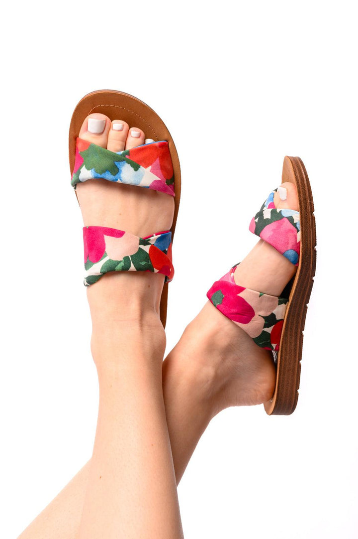 With a Twist Sandal in Flowers Shoes