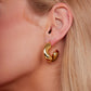 Small Puffy Hoop Earrings Earrings