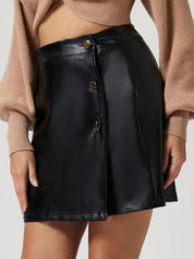 Buttoned High Rise Mini Skirt | Skirts Daverri Fashions