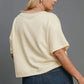 Umgee Full Size Lightweight Cropped Sweatshirt Plus Size
