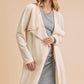 Aemi + Co Open Front Long Sleeve Longline Coat Coats