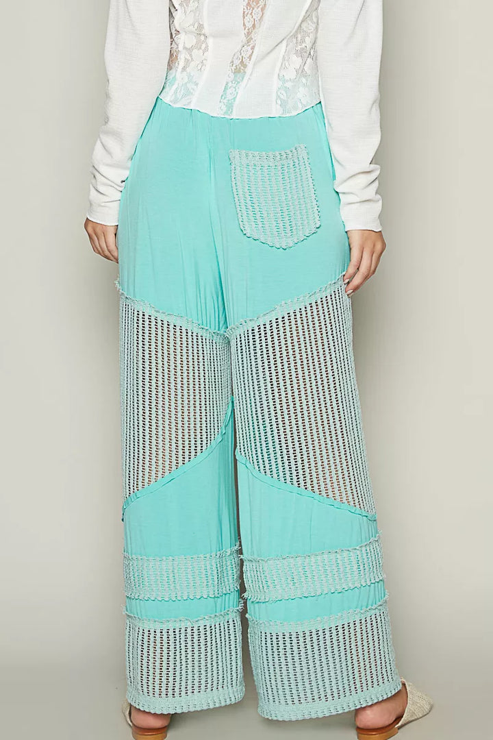 POL Drawstring Elastic Waistband Wide-Leg Pants | Pants Daverri Fashions