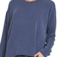 Zenana Corded Rib Long Sleeve Tee and Shorts Set